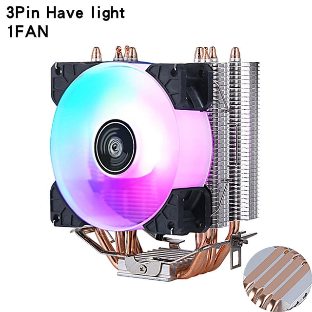 CPU Radiator PC Cooler 2/4/6 Heat Pipe Cooling 90mm Fan For Installing ...