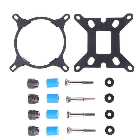 WEUVEB CPU Fan Bracket Set, Black Plastic Water Cooling Mount for PC Builders, Perfect Upgrade for Back to School Season