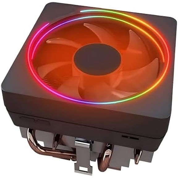 CPU Wraith Cooler Prism Heat Sink Copper Core Base 4-Pin PWM 95mm Fan Pre-Applied Thermal Paste Compatible with Socket AM5 AM4 AM3 AM2 Ryzen 7 1700X 1800X 2700X 3700X 4700X 5700X Fan
