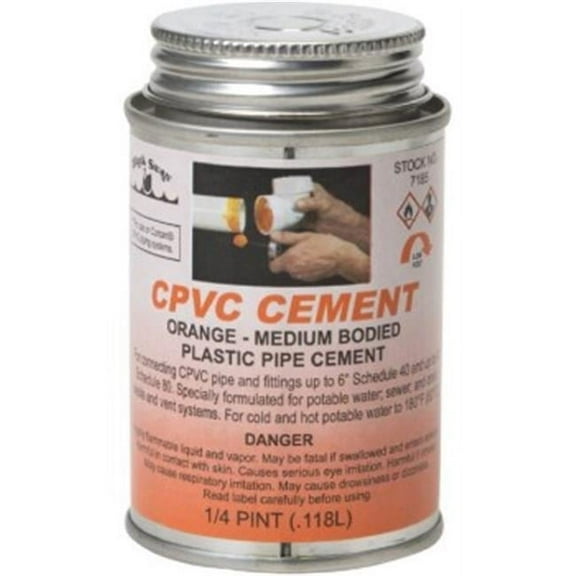 CPVC Solvent 4 oz Cement Orange Med Bodied