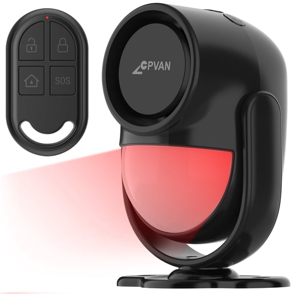 CPVan 125 dB, 328 ft Range Black Burglar Alarms Household Sensor & Alarm, 1 Piece