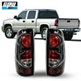 thumbnail image 1 of CPW Compatible With 1999-2006 Chevy Silverado And 1999-2003 GMC Sierra Tail Lights Pair Set Video Show Glossy Black/Clear Lens, 1 of 15