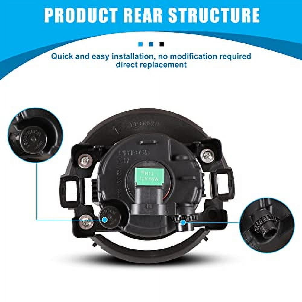 Faros Antiniebla Fog Lights For 2005-2015 Nissan Xterra & 2010-2019 Frontier – Pair With Wiring & Switch, Halogen, DOT Certified Nissan Frontier Fog Light Switch - Foto 12