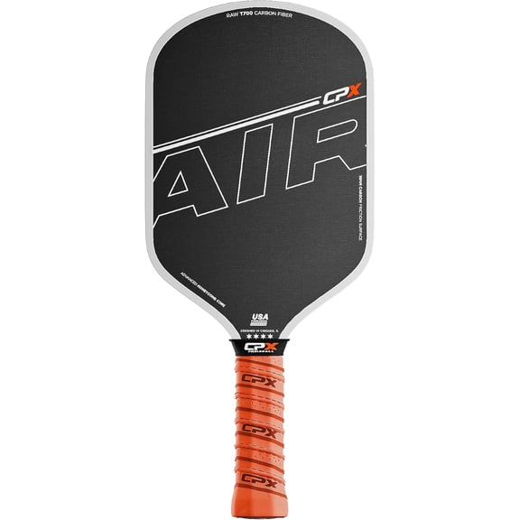 CPX Pro Carbon Fiber Pickleball Paddle - Professional Grade, Matte Finish, Honeycomb Core, Tennis Style Grip - Edgeless Paddle Designed in Chicago, USA