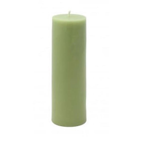 CPZ-118-24 2 x 6 in. Sage Green Pillar Candle -24pcs-Case - Bulk