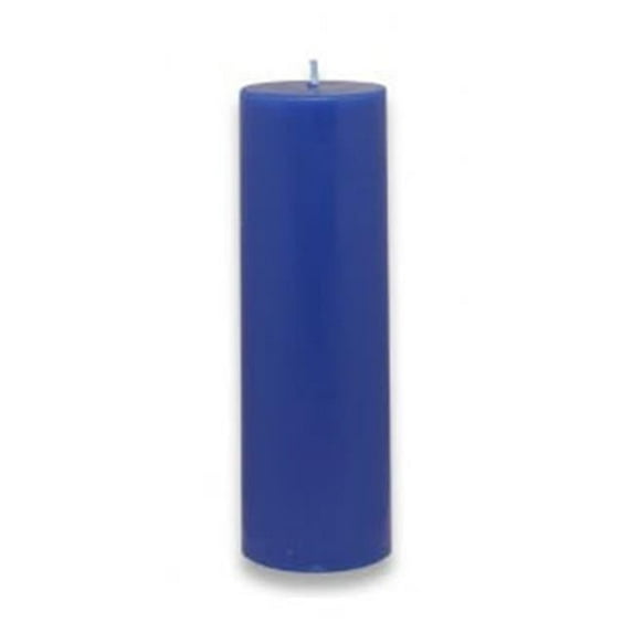 CPZ-121-24 2 x 6 in. Blue Pillar Candle -24pcs-Case - Bulk