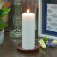 thumbnail image 1 of CPZ-175-4 3 x 8 in. Pillar Candles, White- Set of 4, 1 of 1
