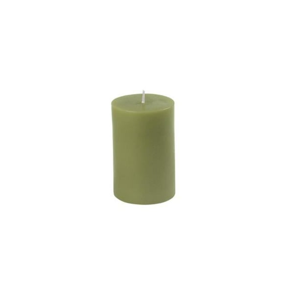 CPZ-2311-24 2 x 3 in. Sage Pillar Candle, Green - 24 Piece
