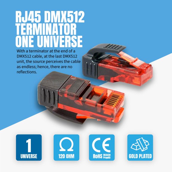 CPoint DMXterminator RJ45 DMX Terminator 120 Ohm 1 Universe RJ45-DMXTERM-120 (1)