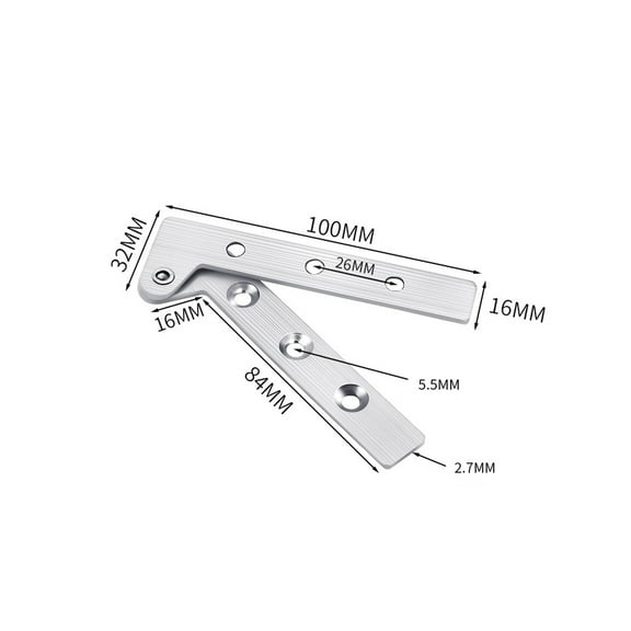 CQCYD 360 Degree Rotating Door Hinge, Stainless Steel 360° Swivel Cabinet Hinge, Heavy Duty Brushed Metal Hidden Hinge for Double Doors, Wardrobes, and Furniture