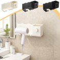 thumbnail image 1 of CQCYD 3Pcs Hair Dryer Holder Wall Mount No Drill, Bathroom Organizer Basket, Hair Styling Tool Rack, Self Adhesive Storage for Blow Dryer Curling Iron Flat Iron, 1 of 9