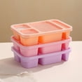 thumbnail image 1 of CQCYD Under $5 3 Pack Bento Box Adult, Bento Lunch Box Containers with 4-Compartments, Snack Boxes Container for Adult, Reusable Lunchable Container Boxes for Work Picnic Meal Prep, 1 of 7