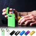thumbnail image 1 of CQCYD under $5 7Pcs Lighter, Metal USB Rechargeable Windproof Lighter, Electric Arc Plasma Dual Flame Lighter, Camping Outdoor Survival Fire Starter, Refillable Butane Gas Lighter, 1 of 9