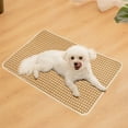 thumbnail image 1 of CQCYD under $5 Cat Cooling Mat Self Cool Pad Seats Summer Bamboo Rattan Woven Sleeping Rest Mats for Pets Puppy Dog Kitty Kennels Crates Guinea Pig Hamster Rabbit, 1 of 6