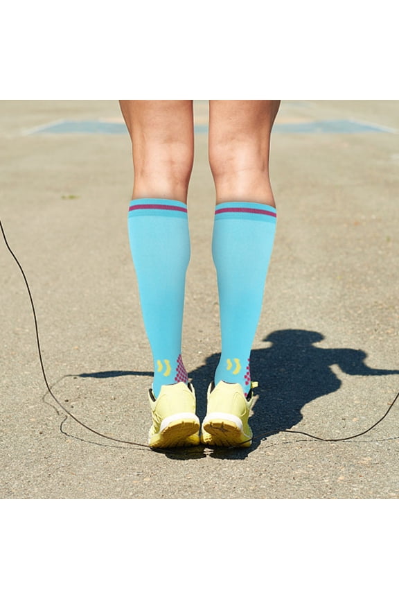 under $5 Compression Sports Socks, Compression Socks for Sports, Long Tube Athletic Socks for Running, Men Women Fitness Support Socks, Circulation Enhancing Sports Socks