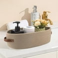 thumbnail image 1 of CQCYD Under $5 Cotton Rope Storage Basket Boho Decor Baskets for Organizing Woven Decorative Basket Bathroom Storage Bin Countertop Toilet Paper Basket for Toilet Tank Top Shelf Basket with Handle, 1 of 6