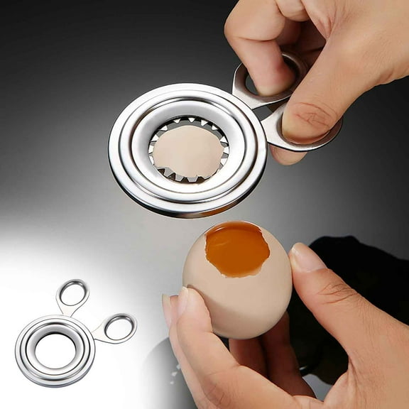 CQCYD under $5 Eggs Topper Cutter, Stainless Steel Egg Topper Cutter, Boiled Egg Shell Opener Tool, Kitchen Gadget for Soft Boiled Eggs, Eggshell Remover Peeler Utensil