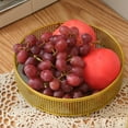 thumbnail image 1 of CQCYD under $5 Fruit Basket, Fruit Bowl for Kitchen Counter, Round Wire Metal Basket Stand for Lemon, Banana, Candy, Snack in Office, Modern Fruit Holder, 1 of 6