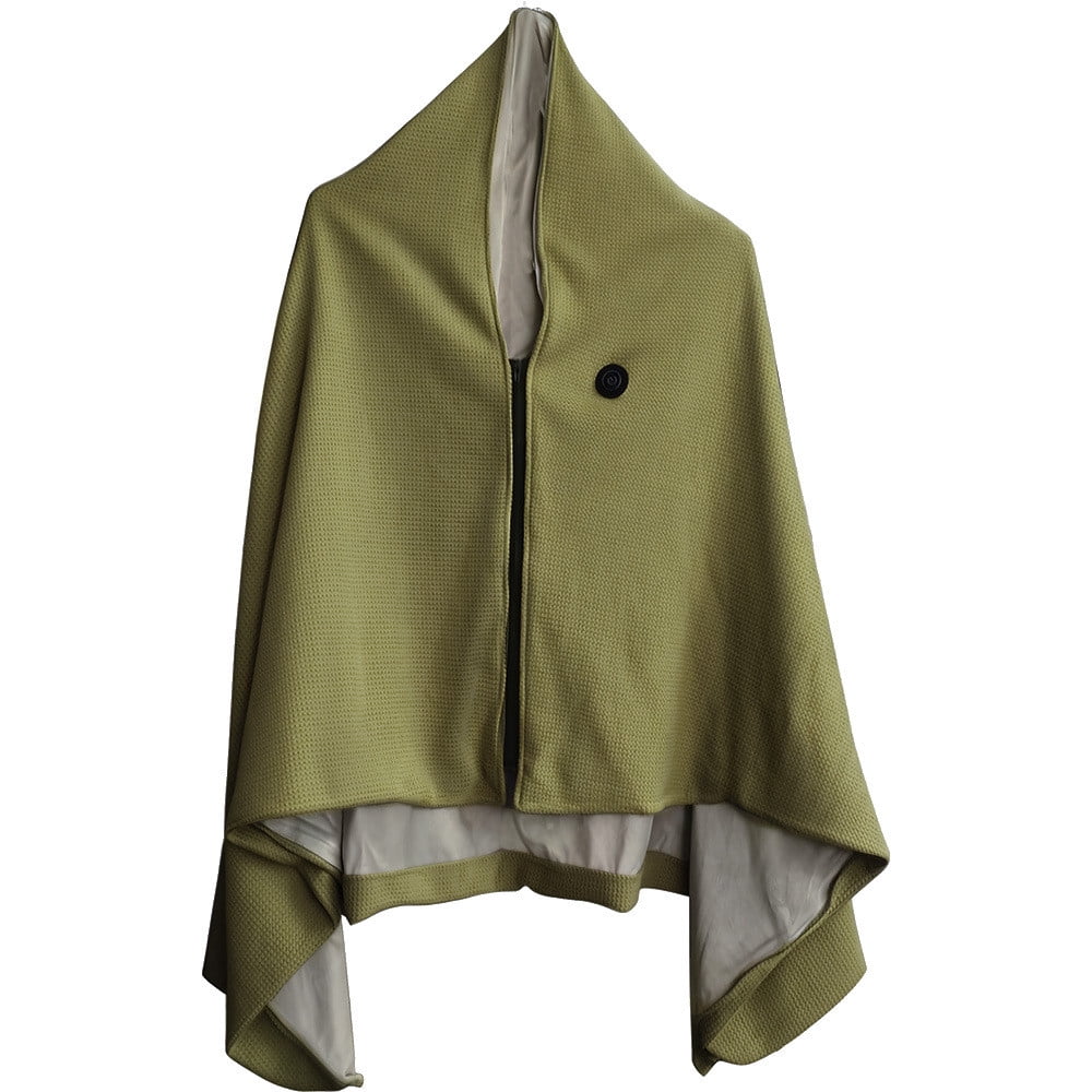 CQCYD under $5 Heating Shawl Portable, USB Heated Poncho for Outdoor Office,Rechargeable Heating Shawl for Camping Travel,Washable Electric Blanket for Body Warmth,3 Temperature Settings Heating Cape
