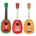 thumbnail image 1 of CQCYD under $5 KidsGuitar Ukulele Beginner, KidsBeginner Ukulele Guitar, 14 Inch 4 String Musical Instrument, Early EducationToyforChildren, Mini Fruit Shape Practice Ukulele, 1 of 9
