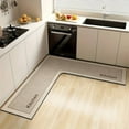 thumbnail image 1 of CQCYD under $5 L-Shaped Kitchen Rug, L-Shaped Kitchen Corner Rug,Absorbent Non-Slip Kitchen Floor Mat,Memory Foam Kitchen Carpet for Cooking,Washable Kitchen Mat for Sink Area, 1 of 6