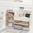thumbnail image 1 of CQCYD Under $5 Makeup Organizer for Vanity,Vanity Organizer with Drawers and Brush Holder,Bathroom Make Up Organizer Countertop,Large Cosmetic Organizer for Skincare, Perfume,Lipsticks,Nail Polish, 1 of 6
