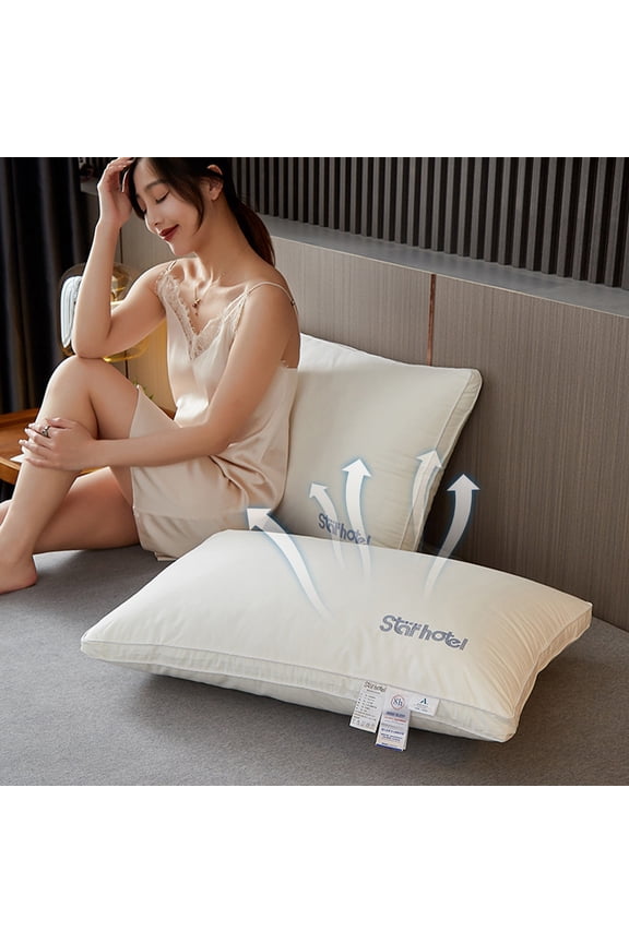 under $5 Memory Foam Pillow, Large Size Bed Pillow for Side Sleepers, Soft Down Alternative Fiber Pillow, Supportive Neck and Back Pillow, 20x30 Inch Bedroom Sleeping Pillow