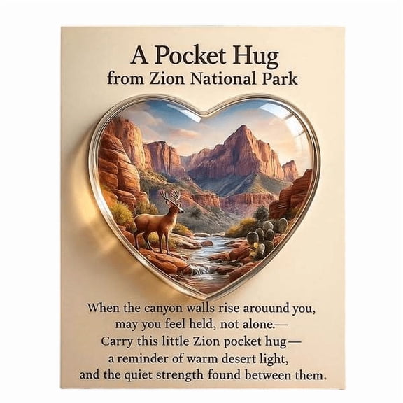 CQCYD under $5 Nature Park Decor, Nature Park Pocket Hug,Outdoor Themed Decoration Gift,Forest Garden Inspired Ornament,Park Ranger Appreciation Gift,Natural Theme Home Decor