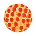 thumbnail image 1 of CQCYD under $5 Pizza Blanket, Funny Pizza Nap Blanket, Realistic Pepperoni Pizza Throw Blanket, 90x90cm Cozy Microfiber Blanket, Novelty Gift Blanket for Adults, Soft Fleece Backed Pizza Blanket, 1 of 2