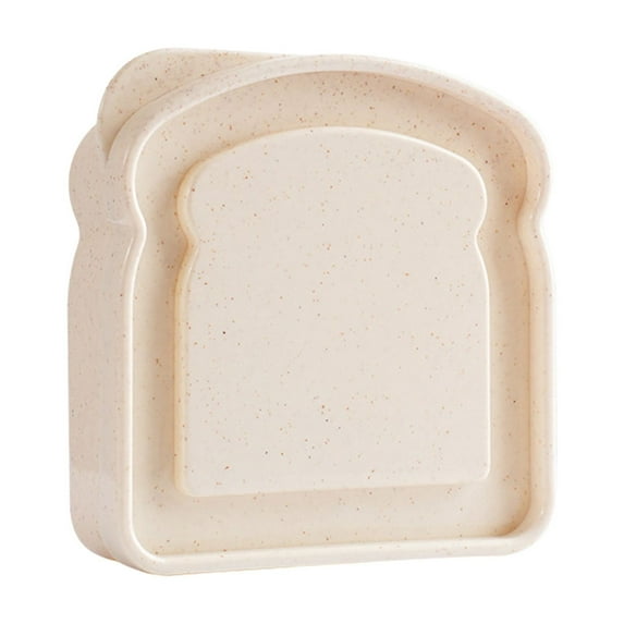 CQCYD under $5 Sandwich Containers, Plastic Sandwich Box Container, Reusable Toast-Shaped Lunchbox, BPA-Free Food Storage with Lid, Microwave & Dishwasher Safe, for Sandwiches, Fruits, Snacks