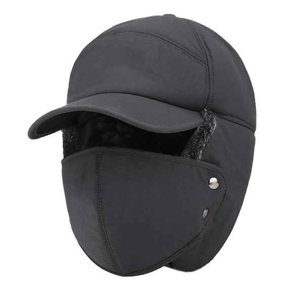 CQCYD under $5 Trapper Winter Hat, Windproof Trapper Hat with Ear Flaps, 3 in 1 Thermal Winter Hat, Full Face Warmer Cover, Cycling Motorcycle Balaclava, Cold Weather Ski Hat, Adjustable Warm Hat