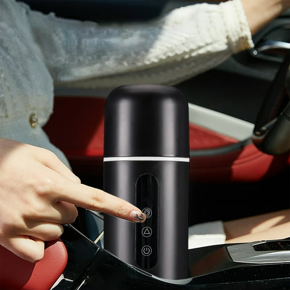 CQCYD under $5 Travel Kettle, Portable Electric Kettle, Smart Small Water Boiler for Tea & Coffee, Stainless Steel, with Built-in Magnetic Induction Stirring