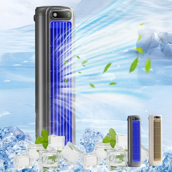 CQCYD under $5 Cooling Portable Air Conditioner, Energy Efficient Air Conditioner Cooling Fan Quiet, 3 Speeds & Led Touch Screen, Rechargeable, 24h Long-Lasting Battery Life