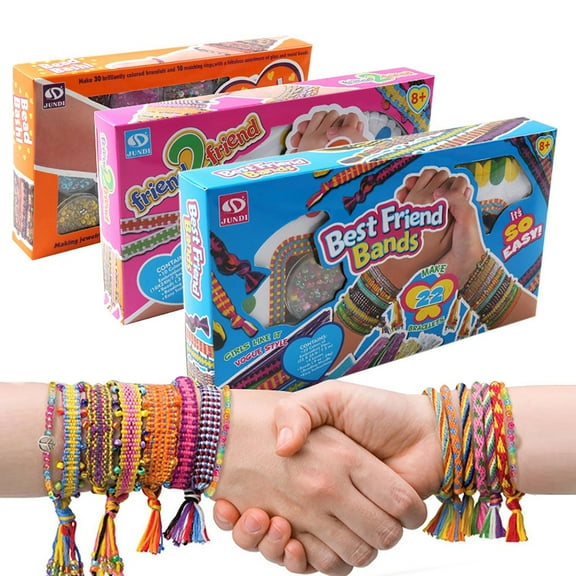 CQCYD Toys under $5 Bracelet Making Kit, Arts And Crafts For Kids - Charm Jewelry Making Kit Supplies, Crafts Birthday Christmas Gifts for Girls Ages 5 6 7 8 9 10 11 12 Years Old