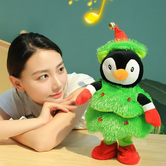 CQCYD Toys under $5 Christmas Singing Dancing Penguin Baby Toys 6 to 12 Months Musical Stuffed Animals Toy for Girls Boys 1 2 3 Year Old Interactive Toys for Kids Gifts