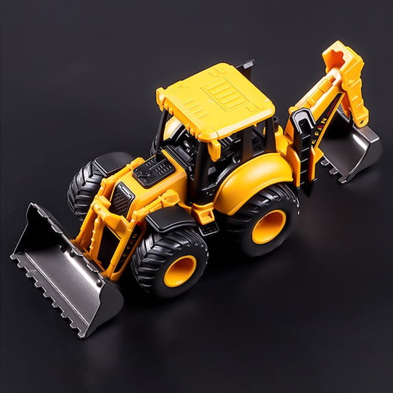 CQCYD Toys under $5 Excavator Backhoe Front Loader Truck Metal Engineering Vehicle Construction Tractor Model Collection Bulldozer Back Hoe Truck Decoration Toy Gift for Kids