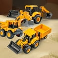 thumbnail image 1 of CQCYD Toys under $5 Excavator Backhoe Front Loader Truck Metal Engineering Vehicle Construction Tractor Model Collection Bulldozer Back Hoe Truck Decoration Toy Gift for Kids, 1 of 9