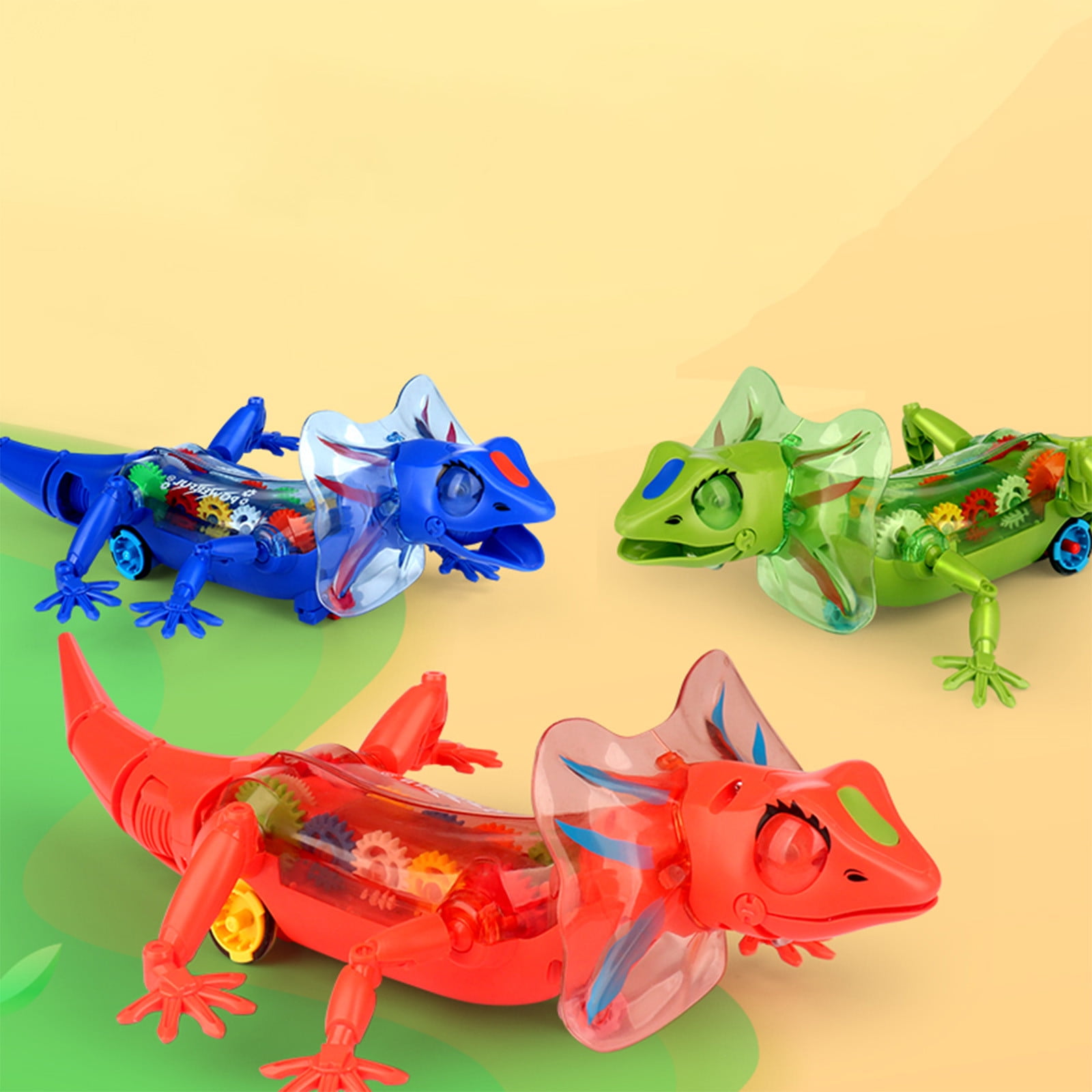 CQCYD Toys under $5 Lizard Toy Sound And Light Lizard Transparent ...