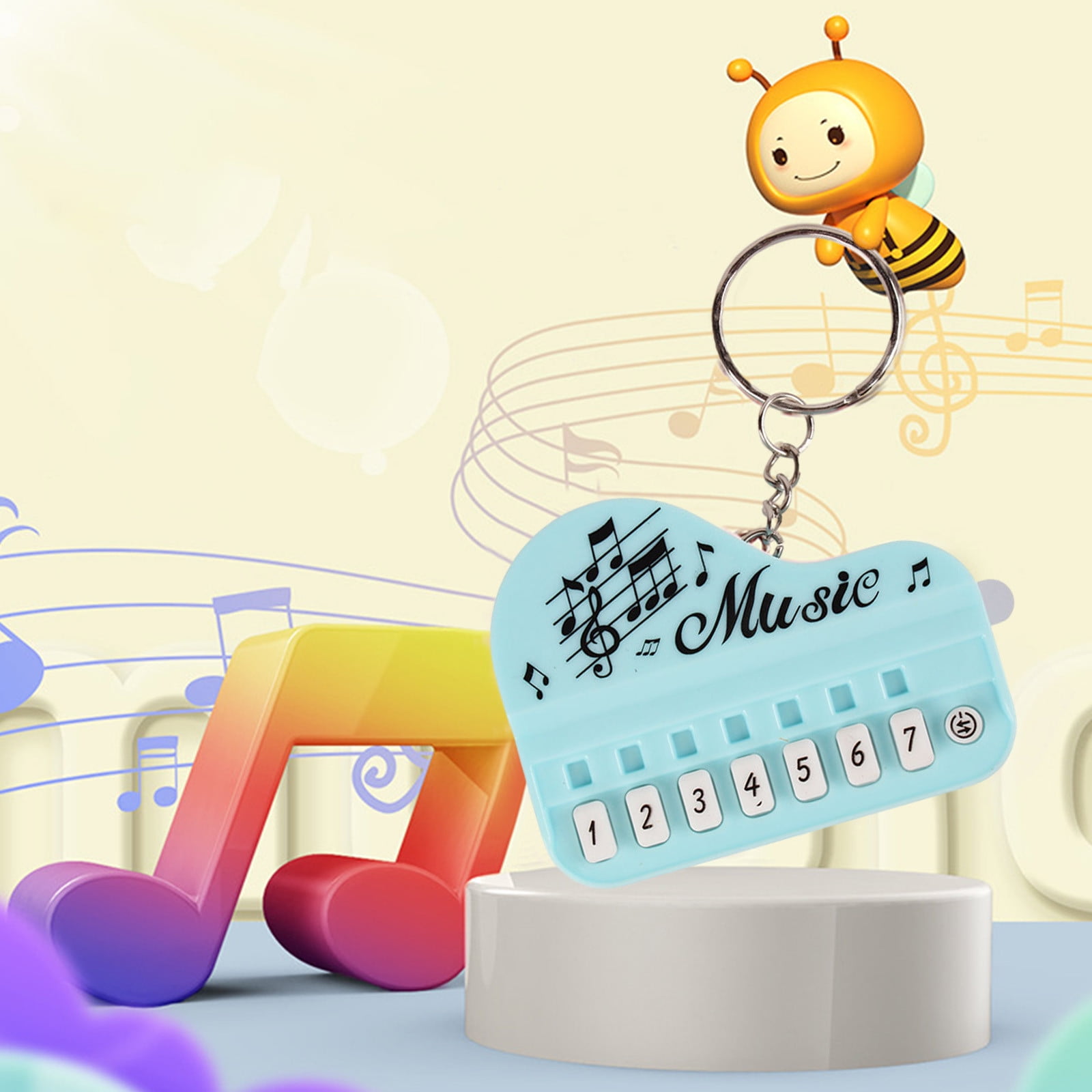 CQCYD Clearance Toys under $5 Micro Piano Keychain, Portable Keyboard ...