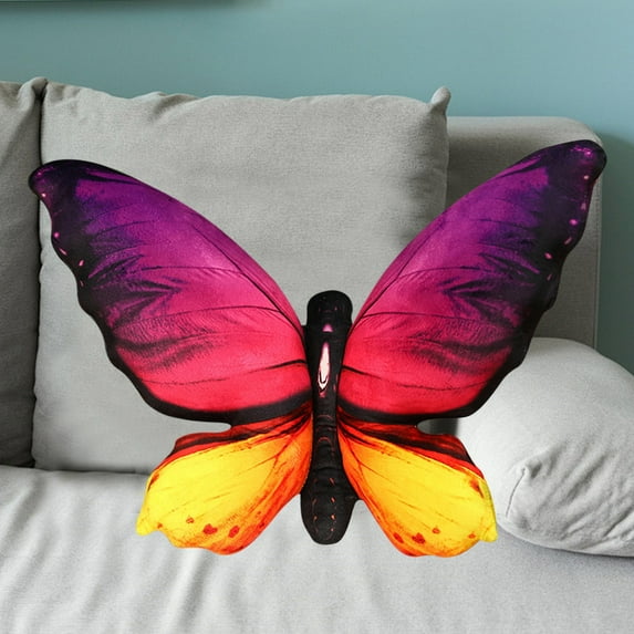 CQCYD Toys under $5 Butterfly Decorations Pillow Decorative Throw-Pillow Stuffed Animal Plush Gifts for Women Decor for Room Home Garden