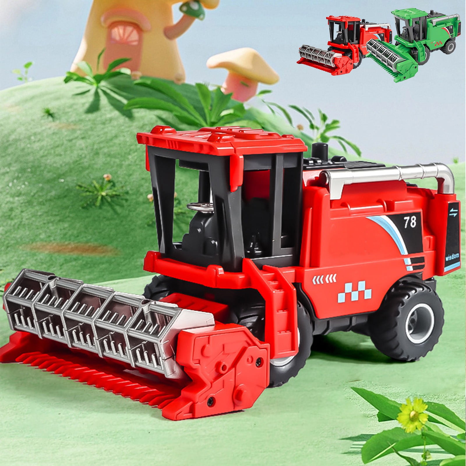 CQCYD Toys under $5 Harvester Car Toy Realistic Movable Farm Toy Farm ...