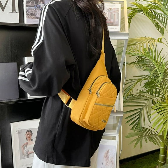 CQCYD under $5 Small Travel Bag Women's Chest Bag Multifunctional Shoulder Messenger Bag