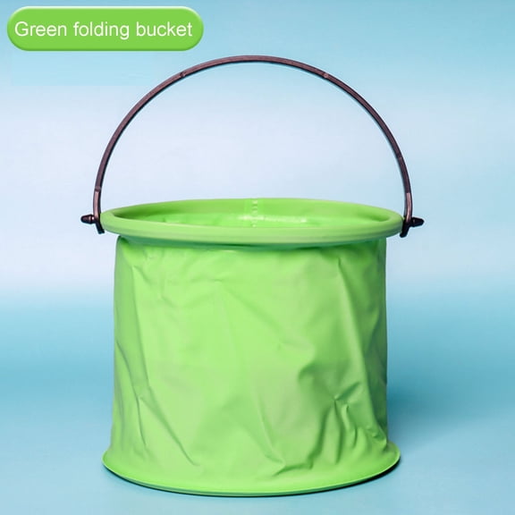 CQCYD Collapsible Bucket, 2-Gallon Portable Folding Water Tub, Retractable Compact Car Wash Pail, Lightweight Plastic Bucket for Outdoor and Storage