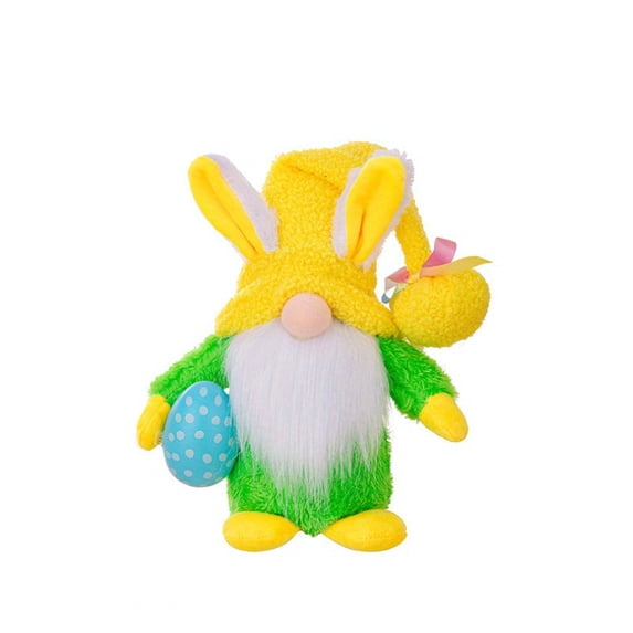 CQCYD Easter Decorations, LED Light Up Bunny Rudolf Plush Doll Faceless Old Man Dwarf Goblin Doll For Spring Home Decor Tabletop Display Holiday Party Centerpiece