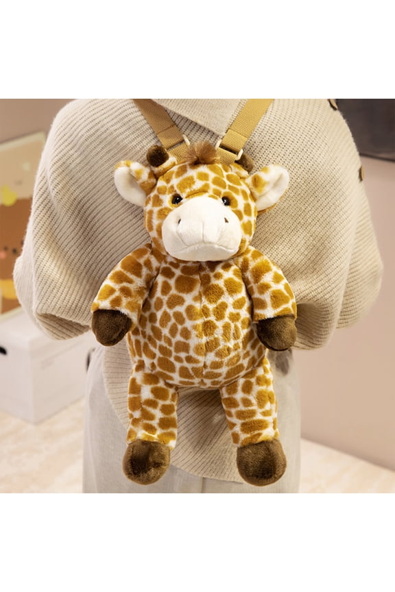 Forest Animals PlushieToyBackpack, Cute Stuffed Animal Backpack With Adjustable Straps, Adorable Rabbit Fox Bear Plushie ForKids, Soft Plush Backpack For Study Travel Birthday Gift