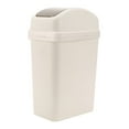 thumbnail image 1 of CQCYD Household Garbage Can, Seamless Thickened Press Shaking Lid Large Capacity 6L Plastic Trash Bin For Kitchen Living Room Bathroom Office Narrow Space Waste Container, 1 of 3