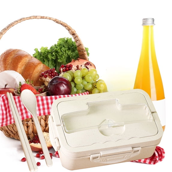 CQCYD Lunch Box with Lid, 8x5x3 Inch Portable Food Container, Leak-Proof BPA-Free Meal Prep Box, Lightweight Lunch Box with Lid for Office Picnic Daily Meal and On-The-Go Use
