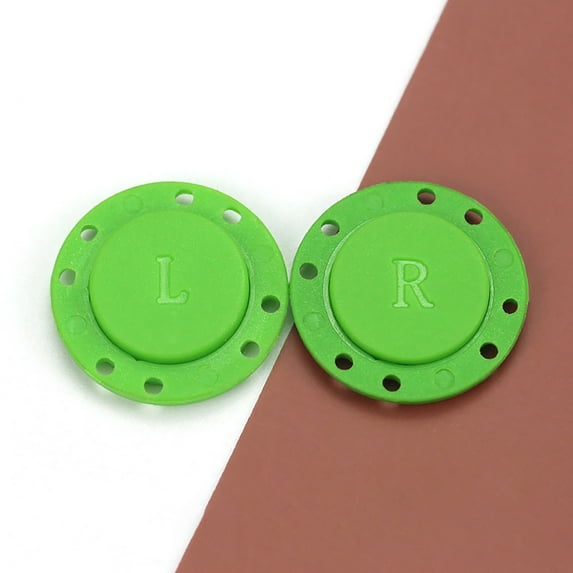 CQCYD Magnetic Suction Buttons, Round Concealed Snap Fasteners For Sweaters Coats Cardigans And Windbreakers Heavy Duty Nylon Sewing Buttons For Clothing And Crafts 40L 26mm Pair