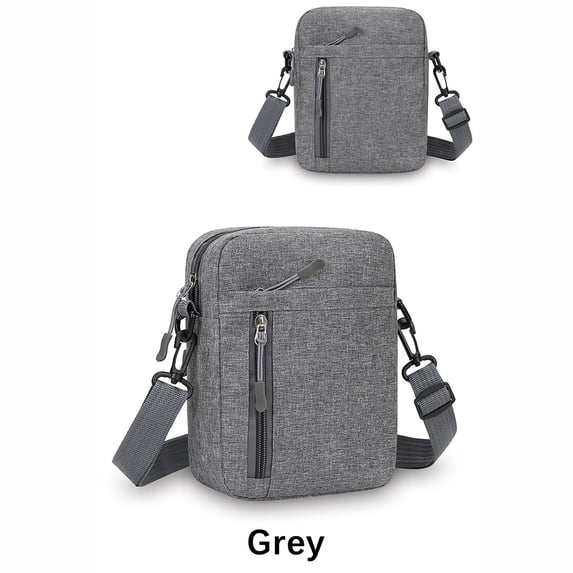 CQCYD Men's Crossbody Bag, Water-Repellent Nylon Shoulder Pack, Lightweight Casual Chest Sling, Multi-Pocket Business Travel Purse for Phone Keys and Daily Commute
