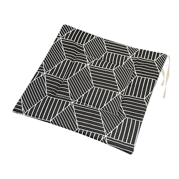 CQCYD Polyester Linen Chair Cushion, Printed Japanese Style Rectangular Pad, Breathable Thick Floor Seating, Durable Polyester Linen Cushion for Futon and Dining